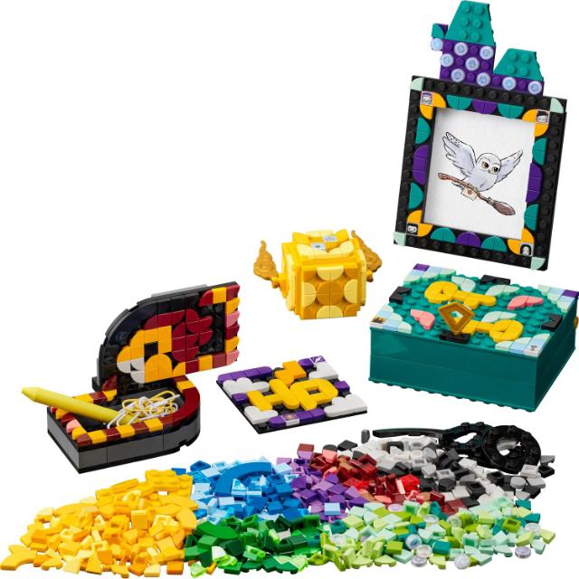 LEGO DOTS, Kit pentru desktop Hogwarts, numar piese 856, varsta 8+