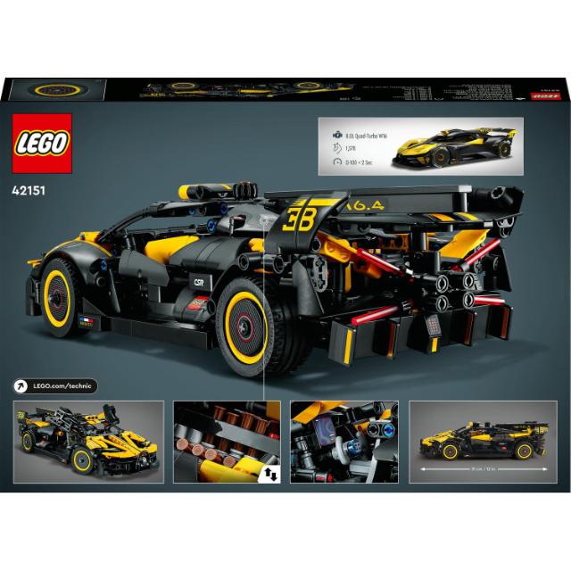 LEGO Technic, Bolid Bugatti, numar piese 905, varsta 9+