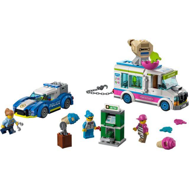 LEGO City, Politia in urmarirea furgonetei cu inghetata, numar piese 317, varsta 5+