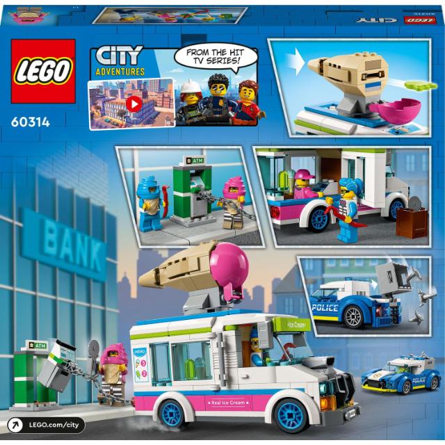 LEGO City, Politia in urmarirea furgonetei cu inghetata, numar piese 317, varsta 5+