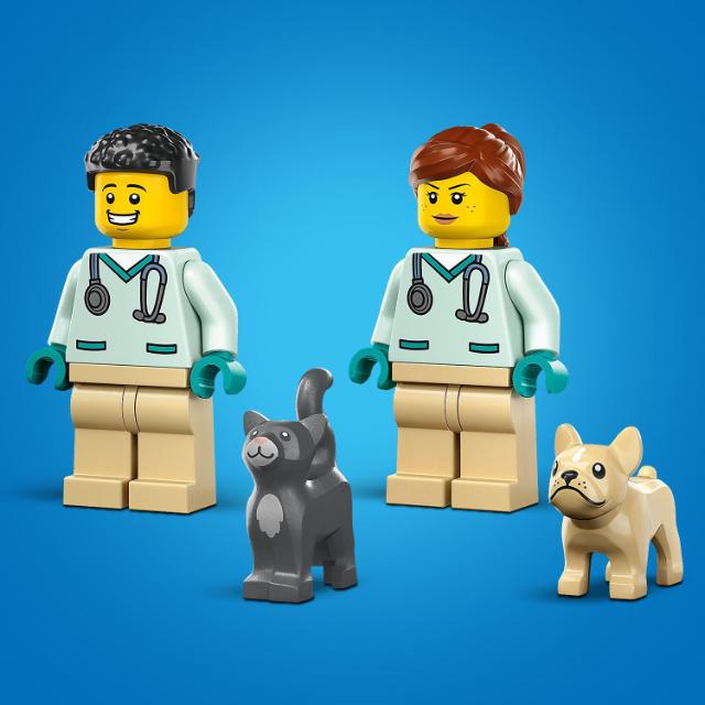 LEGO City, Ambulanta veterinara, numar piese 58, varsta 4+
