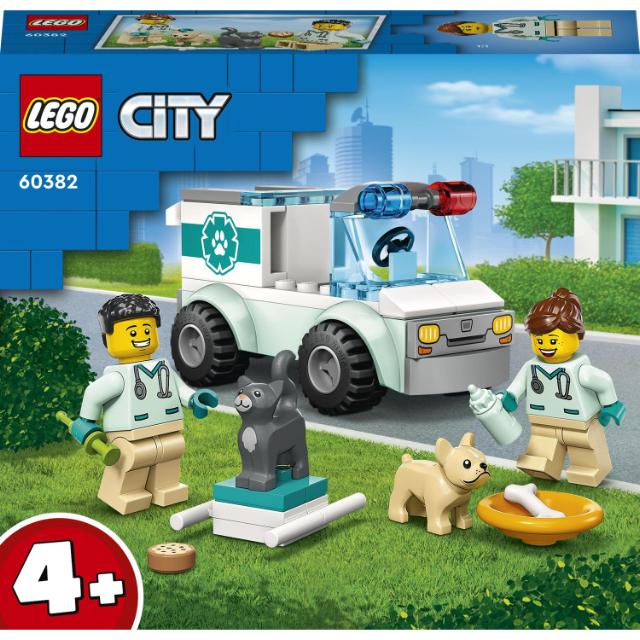 LEGO City, Ambulanta veterinara, numar piese 58, varsta 4+