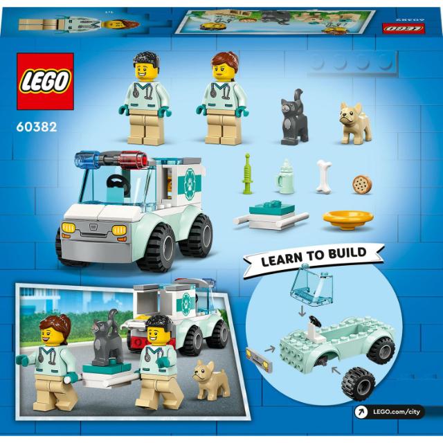 LEGO City, Ambulanta veterinara, numar piese 58, varsta 4+
