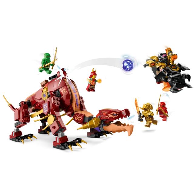 LEGO Ninjago, Dragonul de lava transformator cu val de caldura 71793, 479 piese