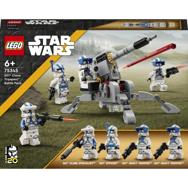 LEGO Star Wars, Pachet de lupta Clone Troopers, divizia 501, numar piese 119, varsta 6+