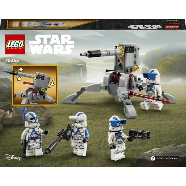 LEGO Star Wars, Pachet de lupta Clone Troopers, divizia 501, numar piese 119, varsta 6+