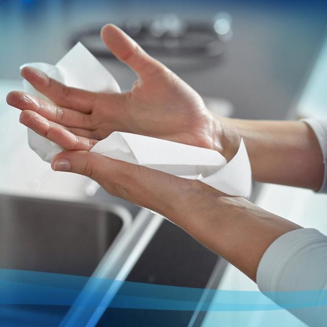 Servetele Z Kimberly-Clark Scott Essential albe, 1 strat, 21 x 20cm, 340 portii, 15 pachete/bax