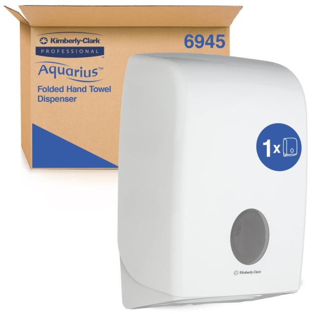 Dispenser Kimberly-Clark Aquarius pentru prosoape pliate