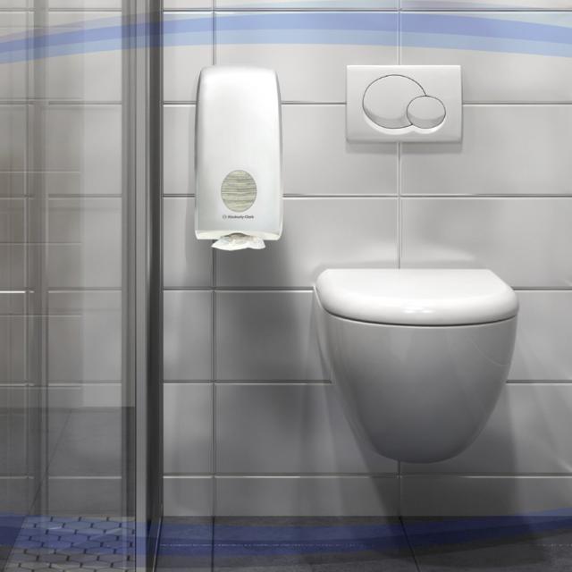 Dispenser Kimberly-Clark Aquarius pentru hartie igienica pliata