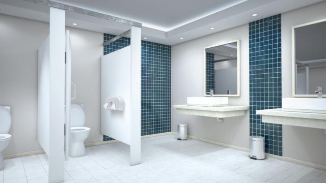 Dispenser Kimberly-Clark Mini Twin, pentru hartie igienica cu derulare centrala, alb