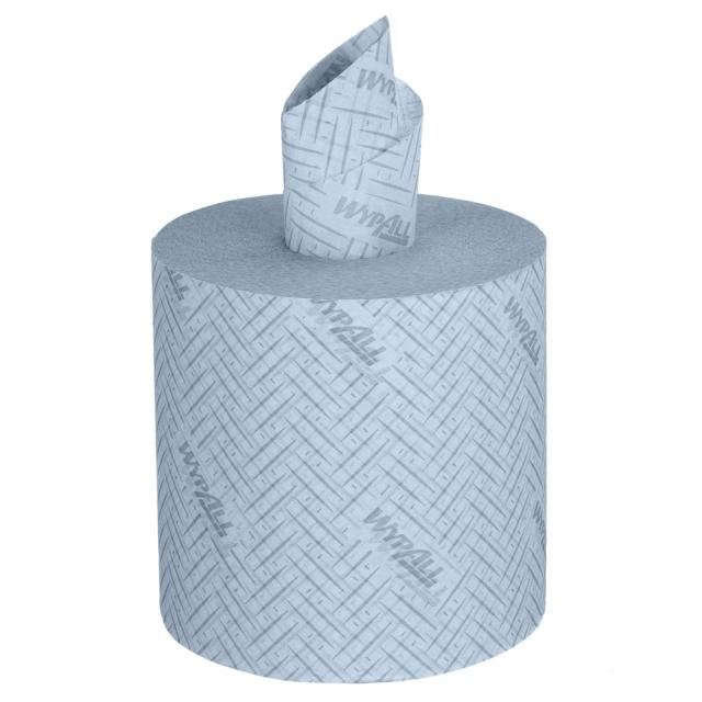 Lavete in rola Kimberly-Clark L20, industrial, 2 straturi, 6 role/bax, albastre