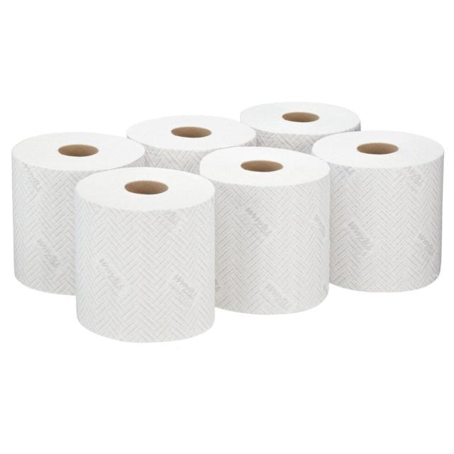Lavete in rola Kimberly-Clark L20, industrial, 2 straturi, 6 role/bax, albe