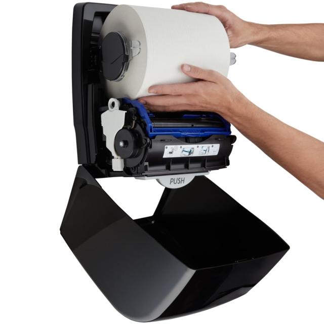 Dispenser KC Aquarius New Compact, negru pentru Scott Max