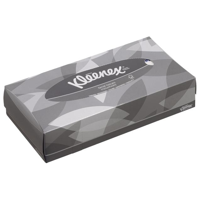 Servetele faciale Kimberly-Clark Kleenex, albe, 2 straturi, 100 bucati/cutie