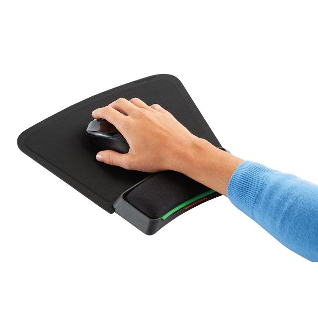 Mouse Pad Kensington SmartFit, cu suport ergonomic pentru incheietura mainii, ajustabil, negru