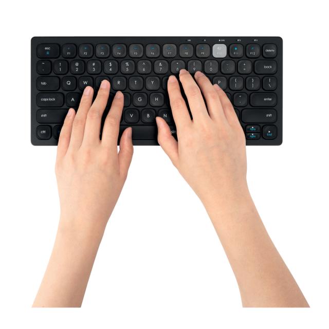 Tastatura Kensington, conexiune multipla, wireless sau bluetooth, indicator de baterie, negru
