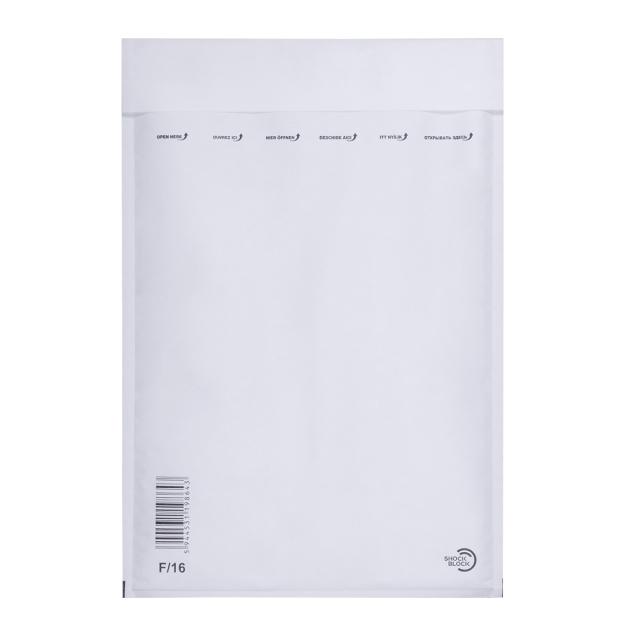 Plic cu protectie, 220 x 340 mm (inteior), alb, banda silicon, 90 g/mp, 100 bucati/set