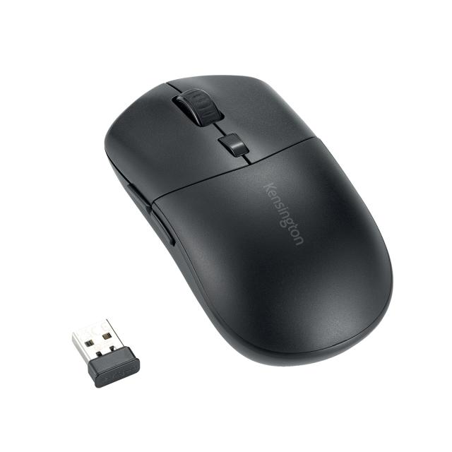 Mouse Kensington EQ MY430, reincarcabil, conexiune duala, butoane customizabile, plastic partial reciclat, negru