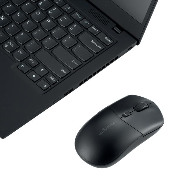 Mouse Kensington EQ MY430, reincarcabil, conexiune duala, butoane customizabile, plastic partial reciclat, negru