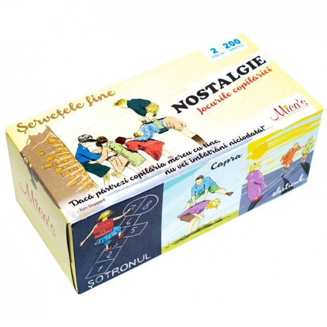 Servetele Micas 100% celuloza, 2 straturi, 200 bucati/cutie