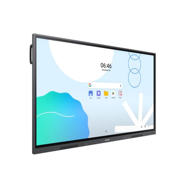 Tabla Interactiva Samsung, WA65D, LH65WADWLGCXEN, 65 inch (165cm), UHD, 400nit, 16/7, 1,200:1, Android 13, 3xHDMI, 5xUSB, 40 Points of touch, 30W Speaker, Vesa 600 x 400 mm, 64GB Storage, 8GB RAM