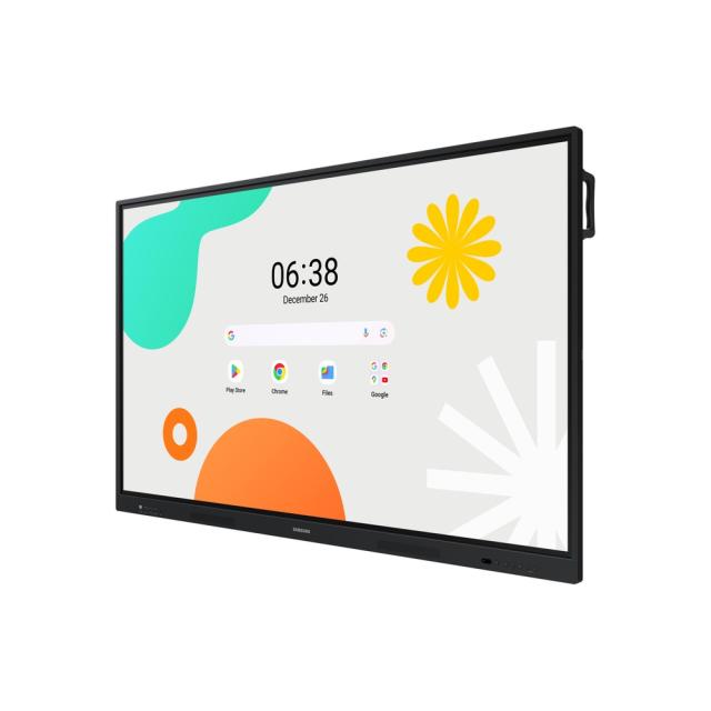 Tabla Interactiva Samsung, WA86F, LH86WAFWLGCXEN, 86 inch (218cm), UHD, 400nit, 16/7, 1,200:1, Android 14, 2xHDMI, 4xUSB, 40 Points of touch, 30W Speaker, Vesa 800 x 600 mm, 64GB Storage, 8GB RAM