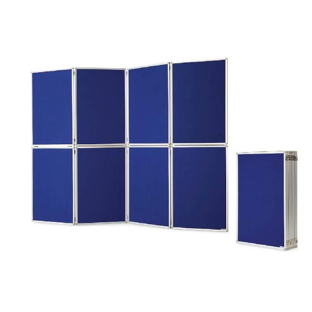 Panou prezentare MGN pliabil, 8*905x610x80 mm, albastru (si geanta transport)