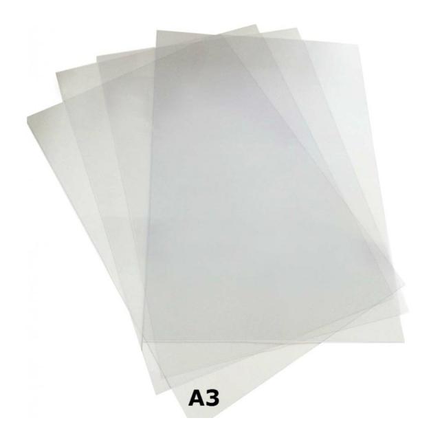 Coperti plastic transparent, cristal, A3, 200 mic, 100 coli/top