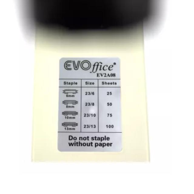 Capsator metalic profesional EVOffice, 23/6-23/13, 100 coli