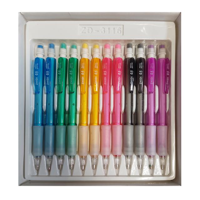 Creion mecanic 0.7 mm grip, corp plastic cu radiera