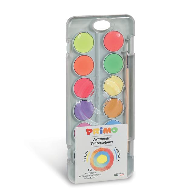 Acuarele Morocolor Primo, 12 culori