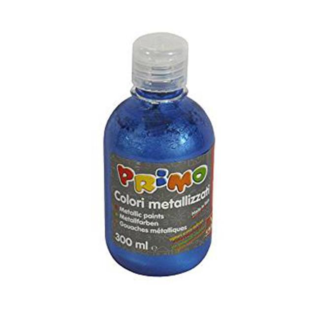 Tempera metalizata Morocolor Primo 300 ml albastru