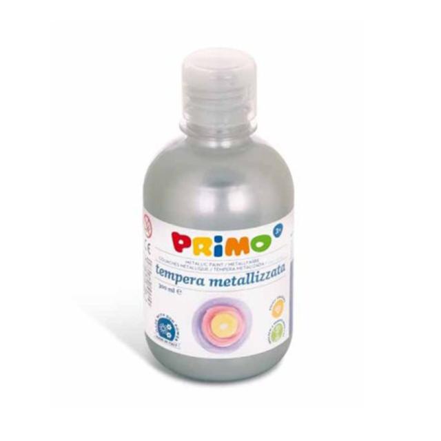Tempera metalizata Morocolor Primo 300 ml argintiu