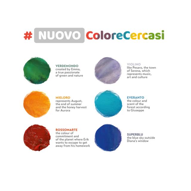 Tempera Morocolor Primo, 6 culori, flacon 25 ml