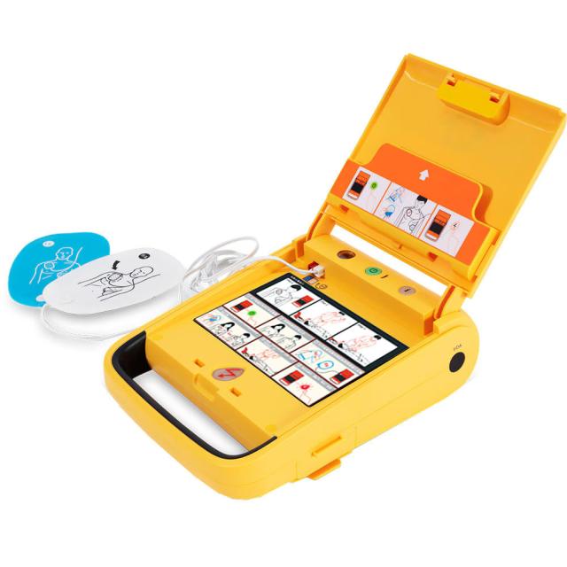 Defibrilator extern semi-automat AMOUL i3, AED, geanta transport inclusa, galben