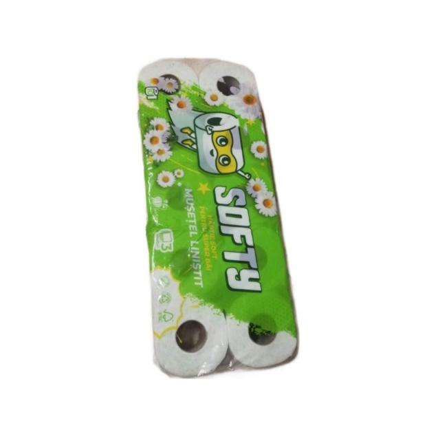 Hartie igienica Softy Musetel&Liliac, 3 straturi, alb, 12m, 10 role/set