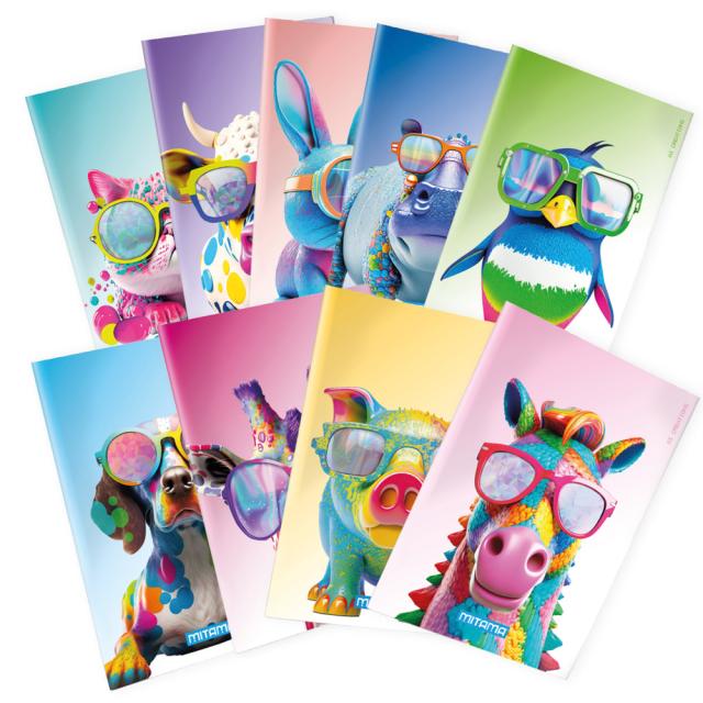 Caiet Mitama, A4, 40+2 file, 80 g, design animale