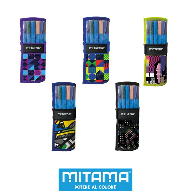 Set craft Mitama, 25 piese, pixuri si markere cu sclipici