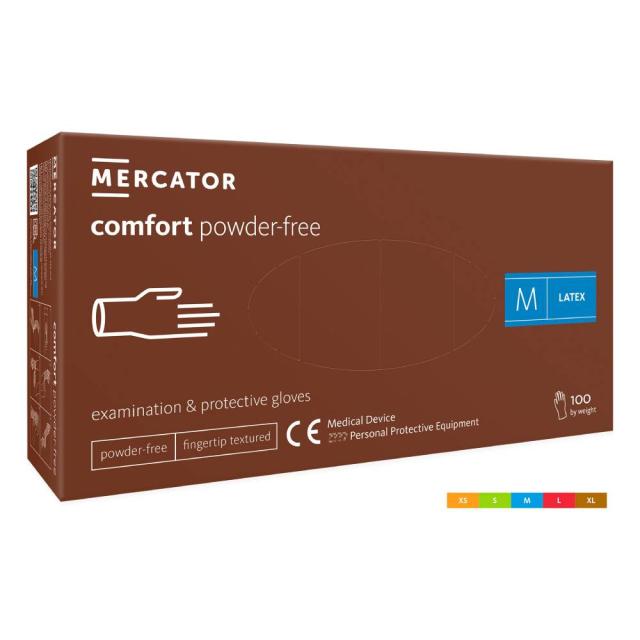 Manusi latex nepudrate Comfort, 100 bucati/set, marime XL