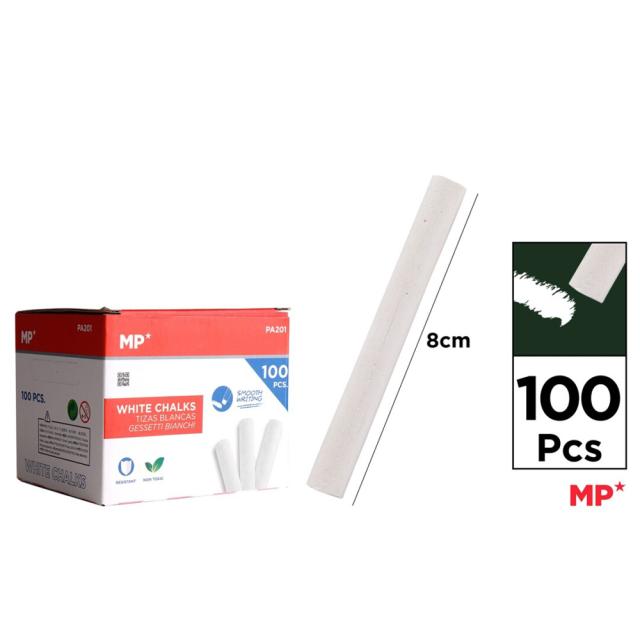 Creta rotunda alba Main Paper, 100 bucati/set