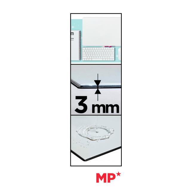 Protectie birou Main Paper, 35x50 cm, turcoaz 