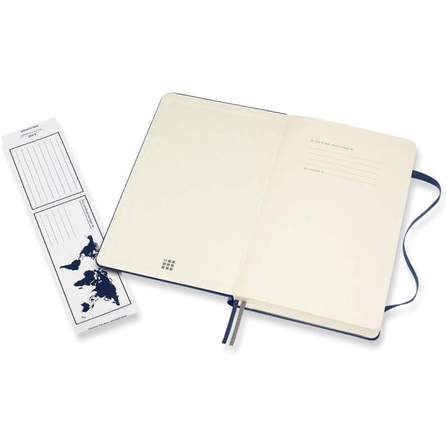 Agenda Moleskine Expanded Large Ruled Sapphire Blue, 21.1 x 13.3 cm, dictando, 400 file