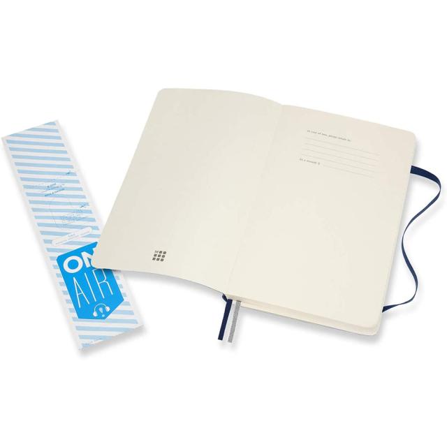 Agenda Moleskine Expanded Large Ruled Sapphire Blue, 21.1 x 21.3 cm, dictando, 400 file