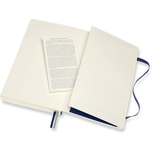 Agenda Moleskine Expanded Large Ruled Sapphire Blue, 21.1 x 21.3 cm, dictando, 400 file