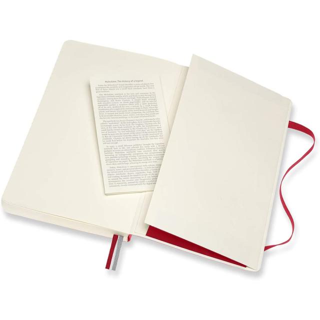 Agenda Moleskine Expanded Large Ruled Scarlet Red, 21.1 x 13.5 cm, dictando, 400 file