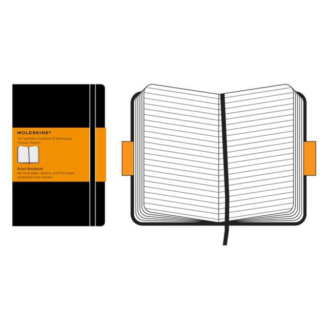 Agenda Moleskine Ruled Notebook Large, 21 x 13 cm, dictando, 240 file
