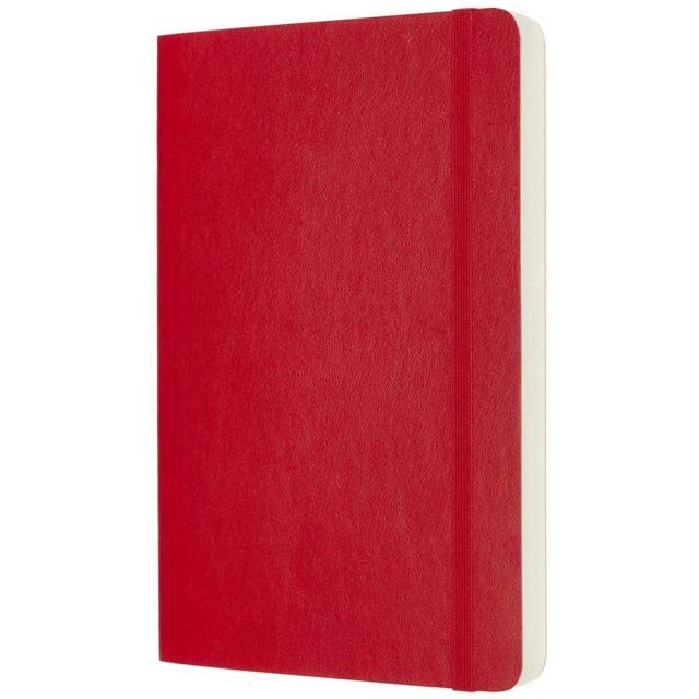 Agenda Moleskine Expanded Large Plain Scarlet Red, 21 x 13 cm, velina, 400 file