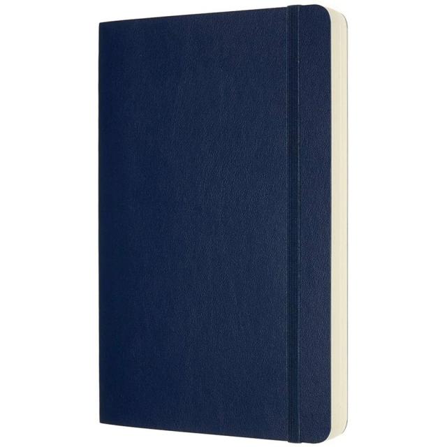 Agenda Moleskine Expanded Large Plain Sapphire Blue, 21 x 13 cm, velina, 400 file
