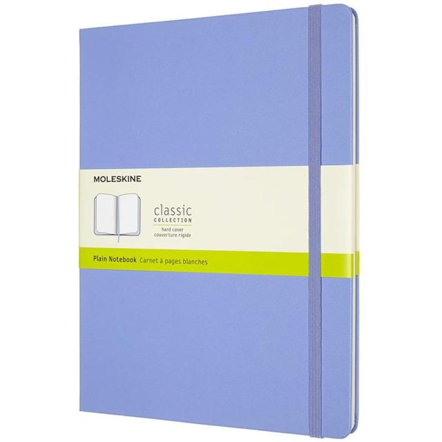 Agenda Moleskine Extra Large Plain Hydrangea Blue, 25 x 19 cm, velina, 240 file