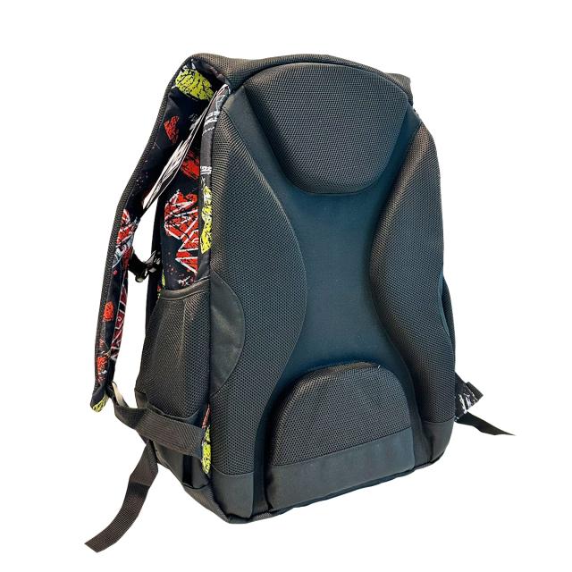 Ghiozdan Next Level, 2 in 1, colectia 4EverRock, 3 compartimente, 48x33x23 cm